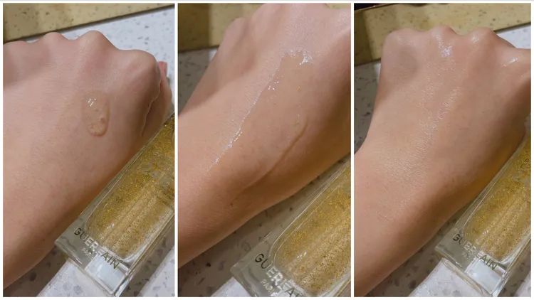 24K純金保濕持妝凝露質地。張家玲攝