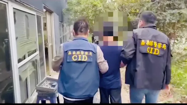 民雄警方槓上開花破獲蘭園大麻案。讀者提供