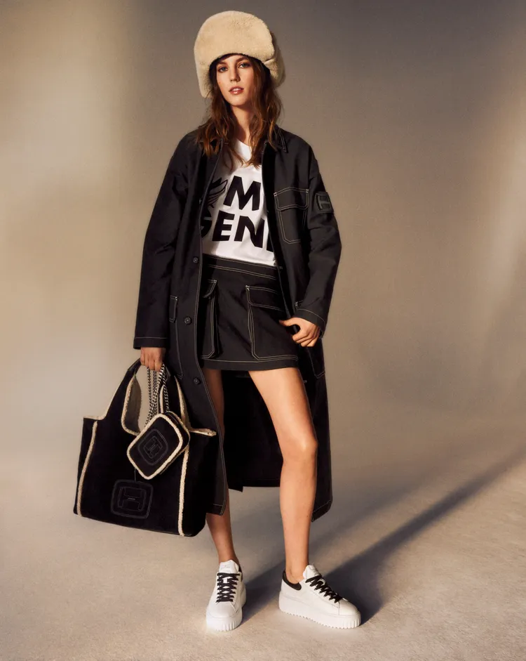 HOGAN將於2023秋冬呈現一系列完整的服裝單品。品牌提供