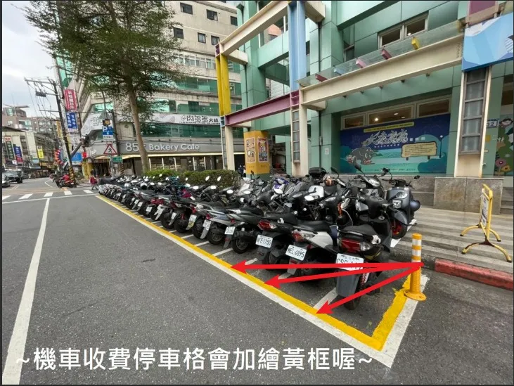 有網友建議應該加柱子，避免被移車硬塞。翻攝自臺北交通大家談臉書