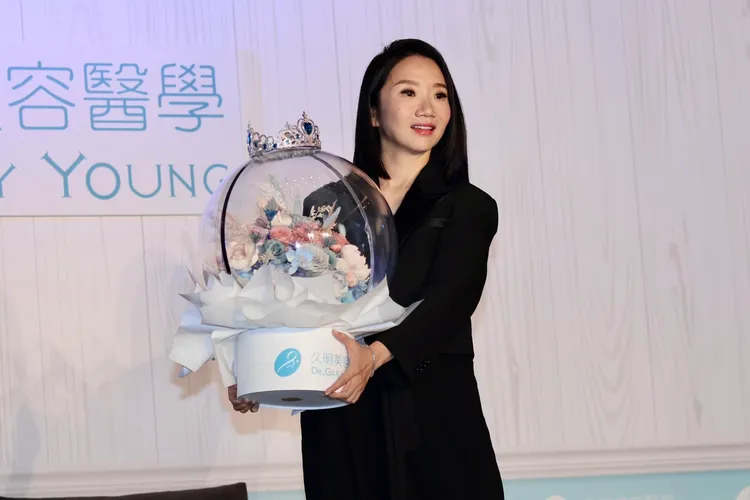 她說老公李李仁細紋太多。彭欣偉攝