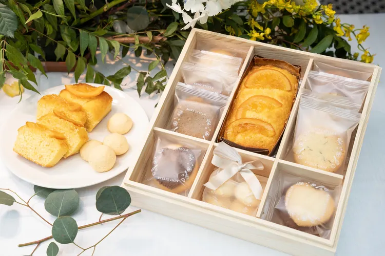 夏如芝、張捷選擇的喜餅款式兼具美味與環保。業者提供