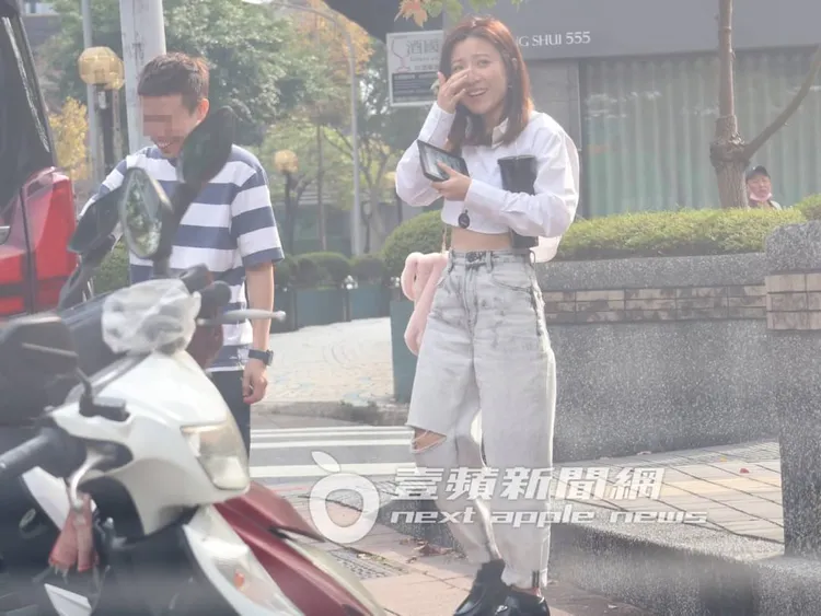 林志穎和歐漢聲跟女性友人相約喝下午茶約會，女性友人先行離去。特勤中心攝