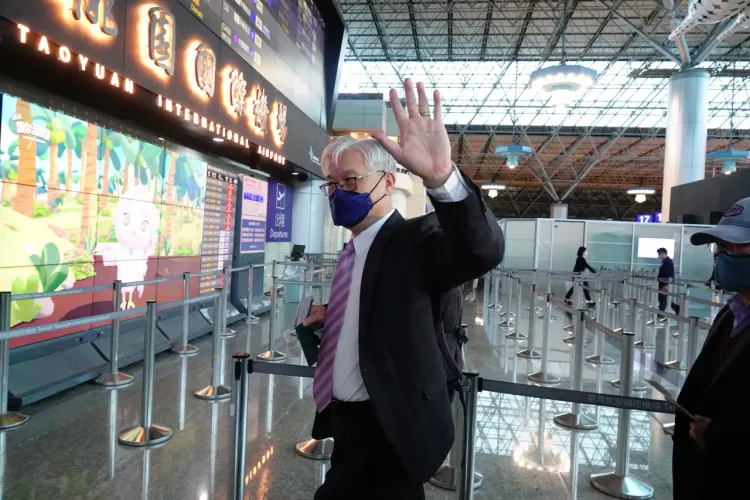 夏立言今率團訪中，據了解將會見國台辦主任宋濤跟中共國師王滬寧。施昂強攝