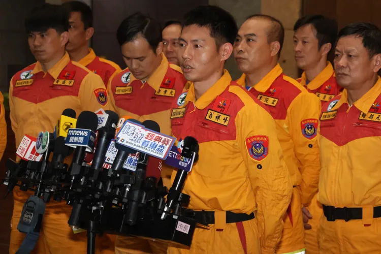 第二組救助手翁祥峰。彭欣偉攝