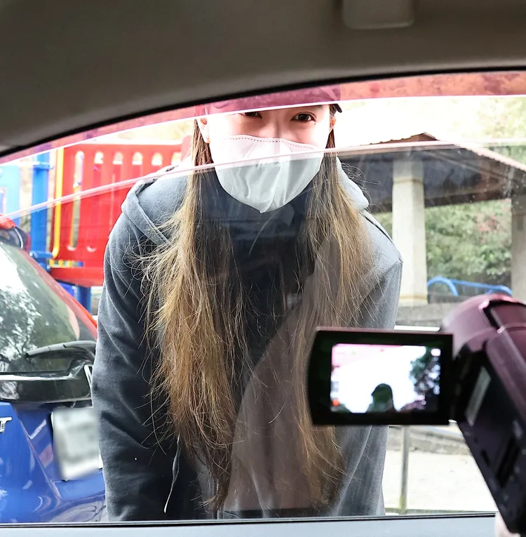 娣娣當天表示她只是來上駕訓班。特勤中心攝