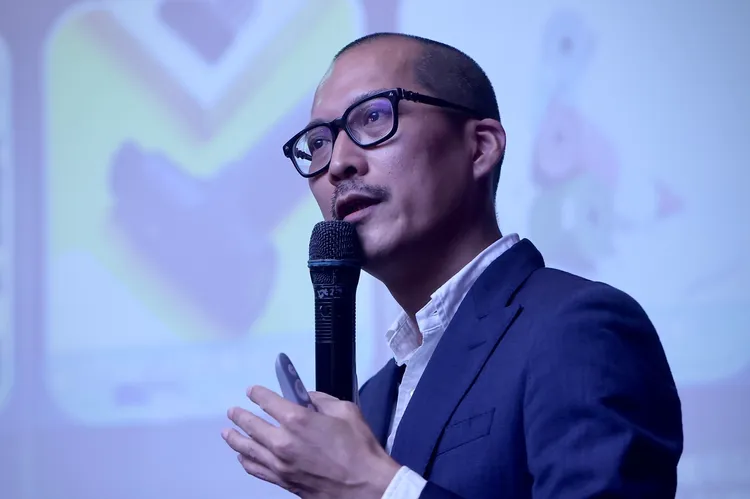 Alibaba.com台灣新總經理陳寶圭宣布擬補助百家台灣中小企業，最高補助33萬元。林林攝