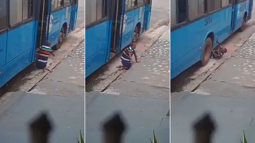 驚悚影片｜人行道「致命小斜坡」　殘男爬下公車隨即被輾斃