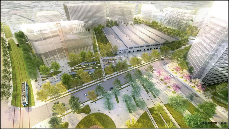 5 A-1與A-2街廓模擬圖。都發局提供