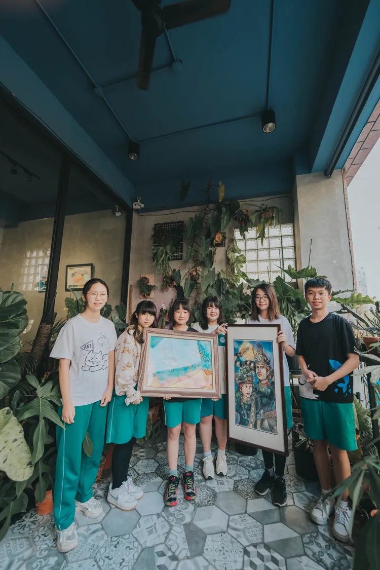 壽山國中舉辦《遺珠故事》詩畫展。教育局提供