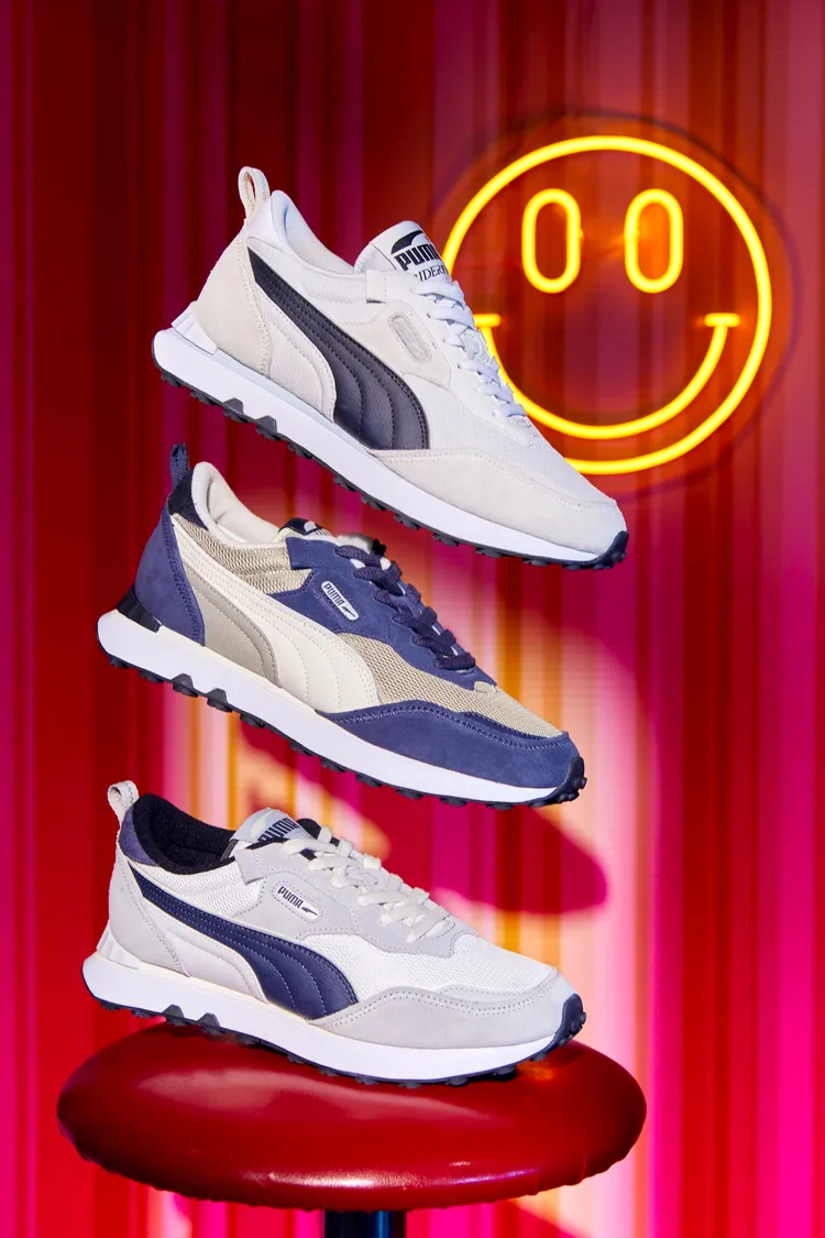 Rider FV Future-Vintage運動鞋，各2980元。品牌提供