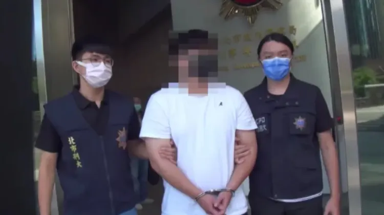 警方將余男移送法辦。翻攝畫面