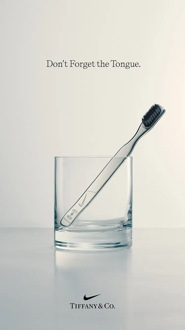 TIFFANY x NIKE限量版純銀鞋刷。品牌提供