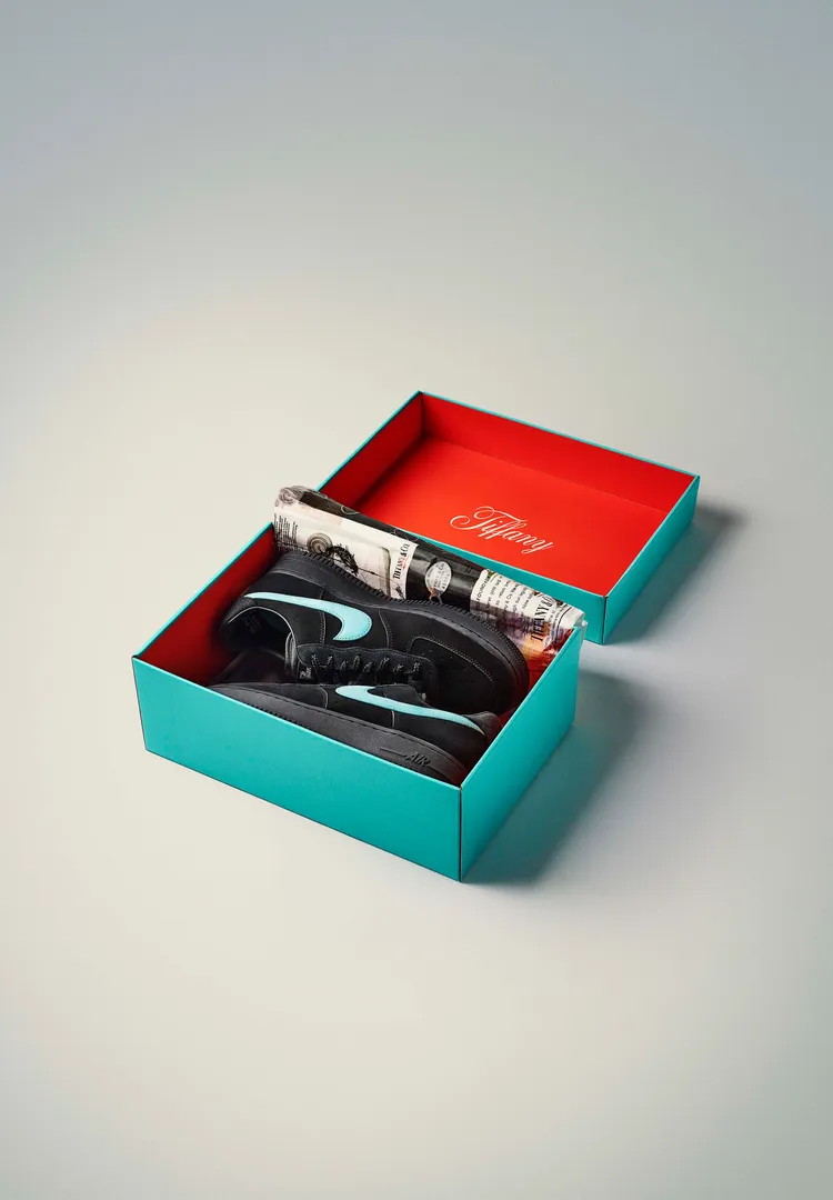 TIFFANY x NIKE Air Force 1 1837限量聯名鞋，3月7日正式開賣，1萬2600元。品牌提供