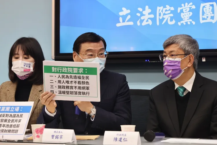 曾銘宗提出4大立場和4大要求，希望陳建仁可以做到。林林攝