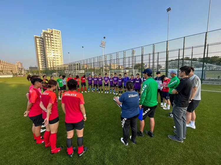 陽信女足上周末舉辦測試會。柏文健康事業提供