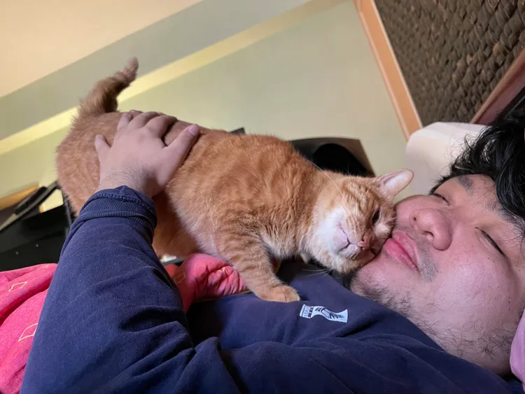 統神被陳橘叫醒。翻攝自臉書粉專《亞洲統神-張嘉航》