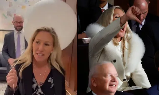 總統國情咨文「死忠川粉」議員搶鏡 手持氣球酸拜登無能軟弱