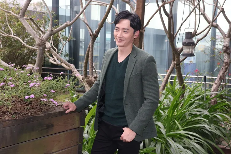 馬俊麟進組後開了一場記者會聊「重新做人」。彭欣偉攝