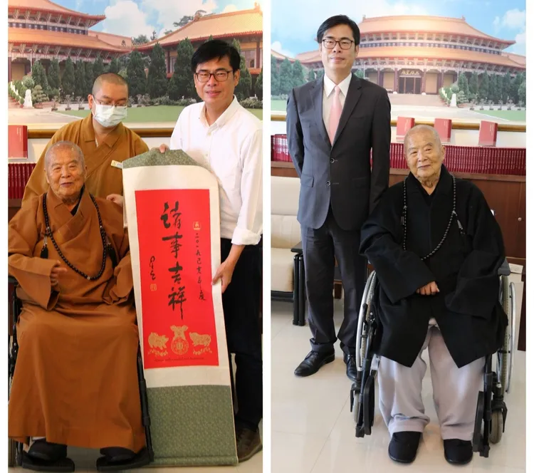 陳其邁市長對佛光山相當重視，稱佛光山是高雄市支柱。資料畫面