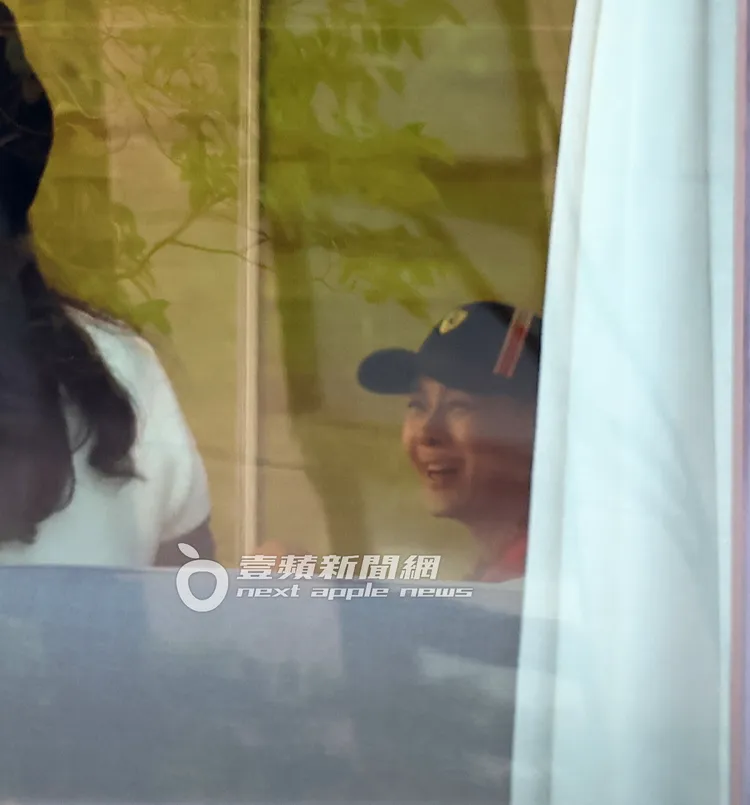 林志穎當天看起來心情不錯，不時笑開懷。特勤中心攝