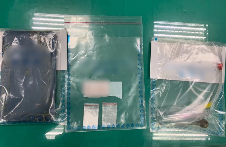 警方查獲的毒品。翻攝畫面