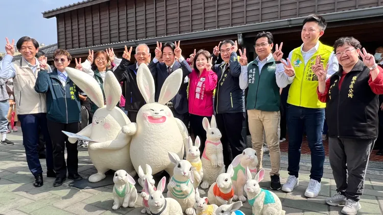 賴清德走訪永成戲院、月津港燈節。王志弘攝