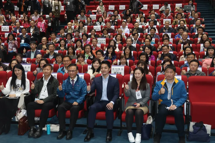 蔣萬安今天上午出席台北市111學年度第2學期公私立中等學校校長會議。彭欣偉攝