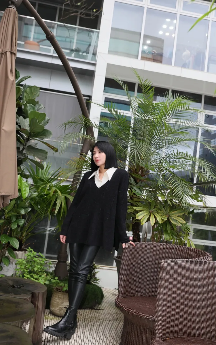 庭庭做經紀自信堅強，面對鏡頭卻有障礙。彭欣偉攝