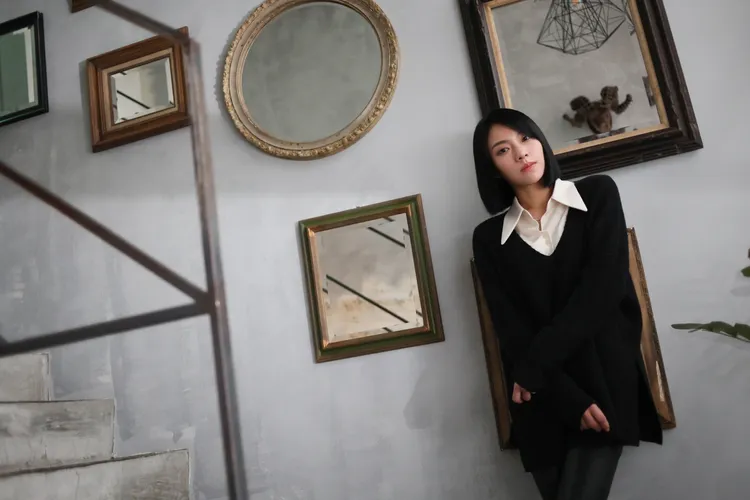 庭庭率性直接，年紀輕輕就創業。彭欣偉攝