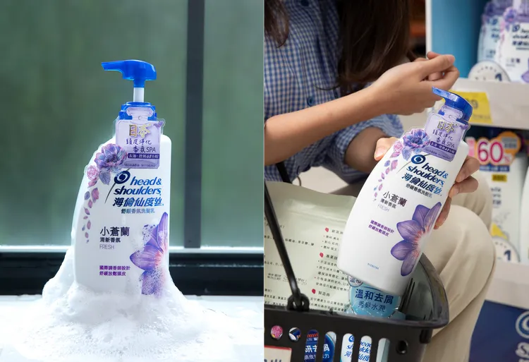 香氛去屑洗髮乳時常是賣場掃貨目標之一，特別是小蒼蘭款受到愛戴，榮登銷售王寶座。
