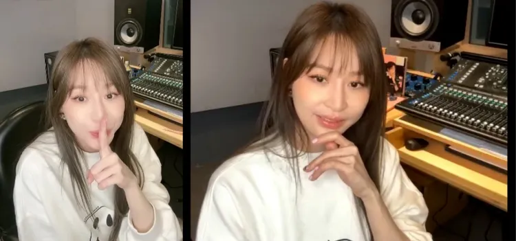 王心凌在直播中分享近況。翻攝王心凌微博