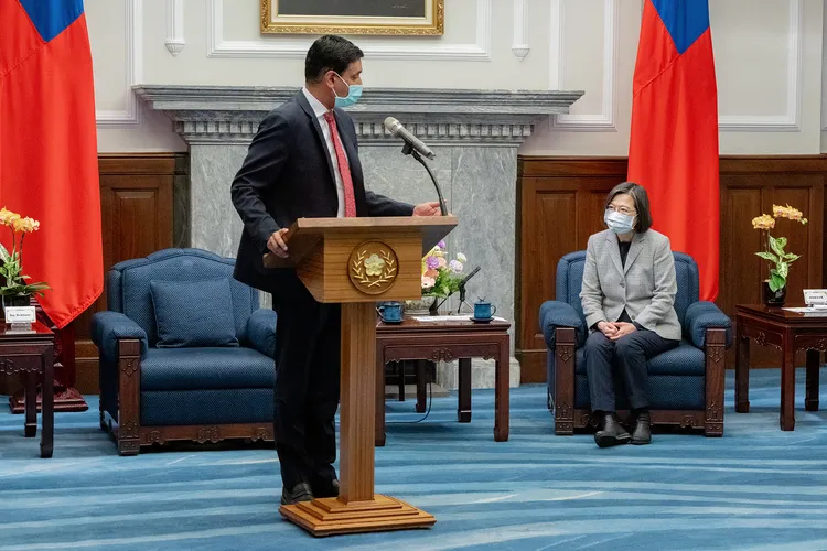 康納說，此次來訪都是重量級成員，很重視對台灣的承諾。總統府提供