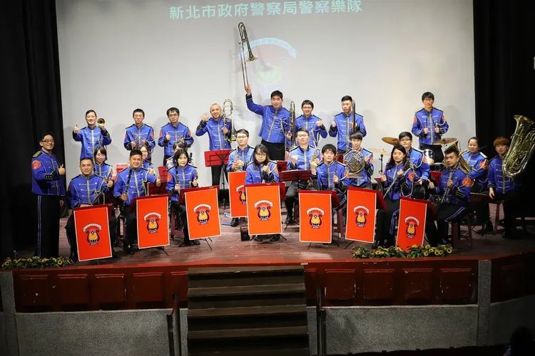 新北市警察樂隊多次參與各項演出。新北市警局提供