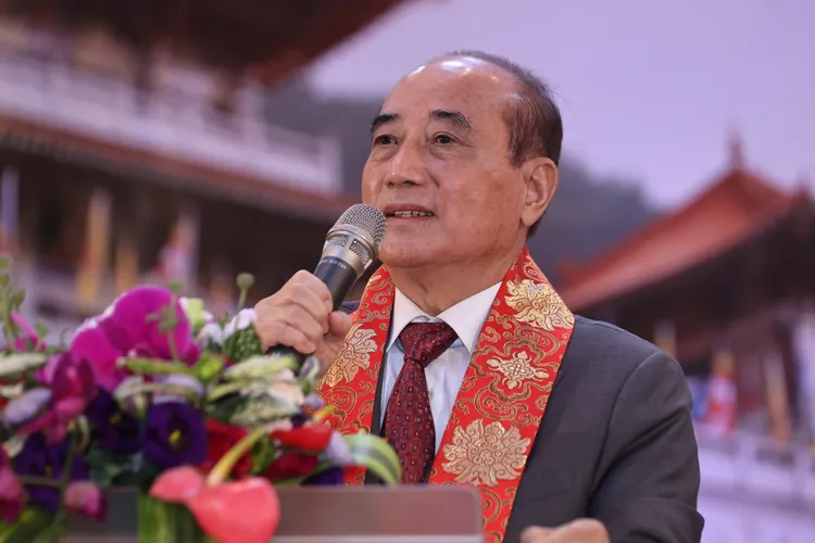 王金平說，宏安上人對佛教界貢獻很大。翻攝畫面