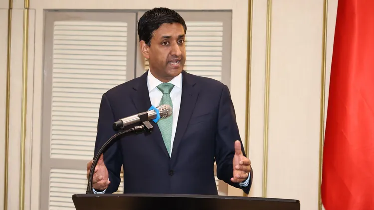 康納致詞時表示，此行並無意挑性中國大陸，美國希望加強與台灣關係，因為台灣非常重要。莊宗達攝