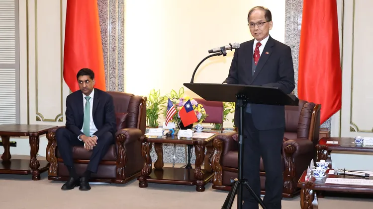 游錫堃致詞時批評，中國罔顧歷史事實，對外妄稱擁有台灣主權。莊宗達攝