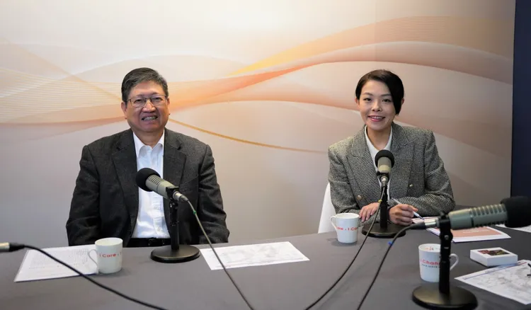 高虹安、楊文科就新竹縣市未來合作進行討論。翻攝畫面