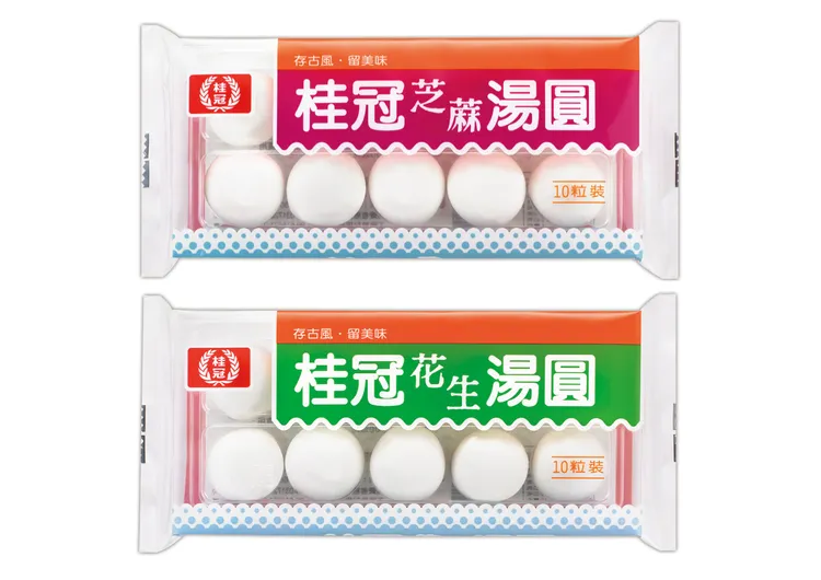 桂冠湯圓系列(花生.芝麻.鮮肉)任選2包特價82元。業者提供