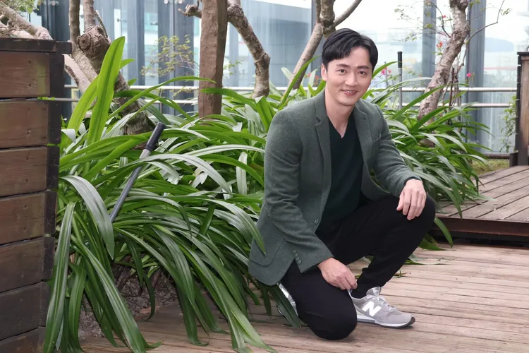 面對記者提問馬俊麟坦然以對。彭欣偉攝