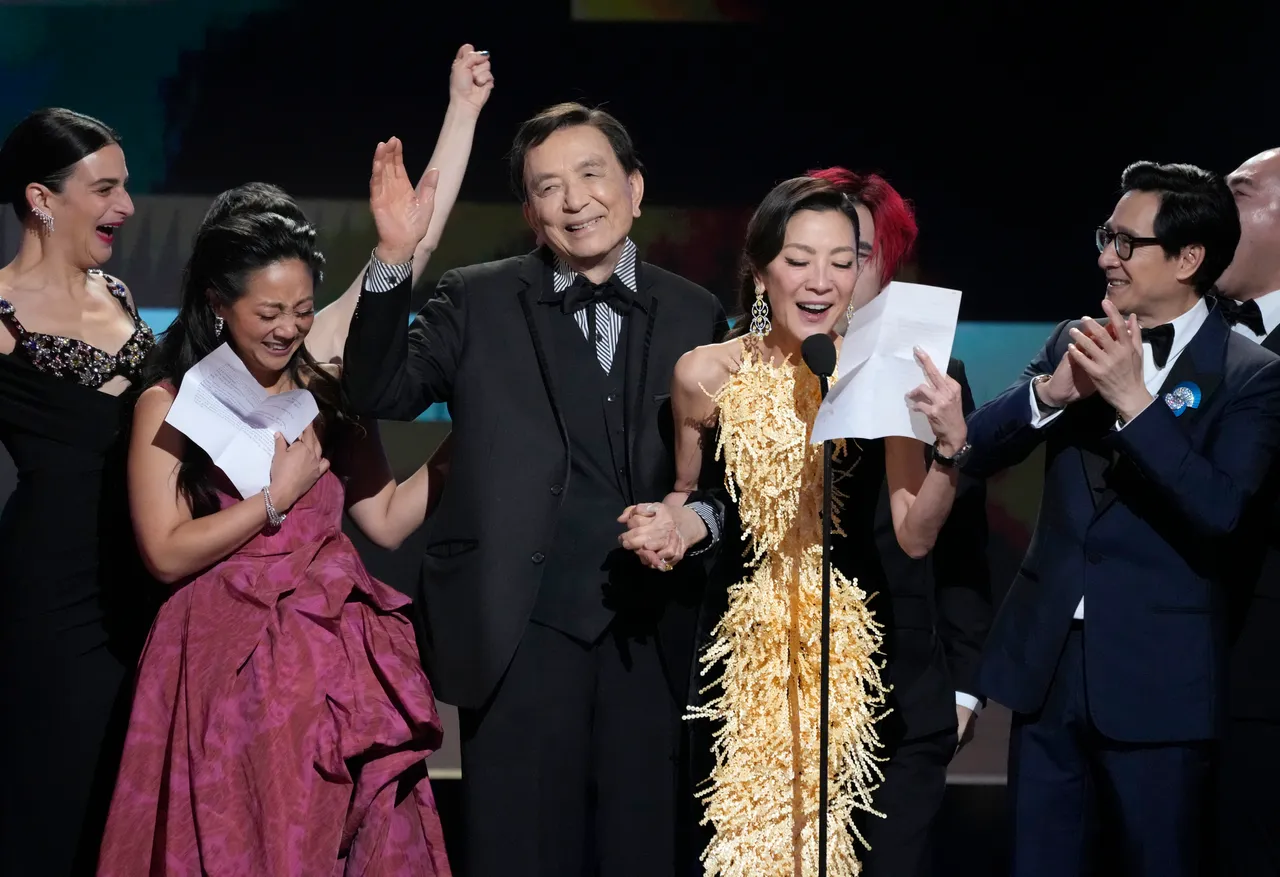 94歲資深華裔男星吳漢章的致詞,為亞洲演員一吐在好萊塢的怨氣。美聯社