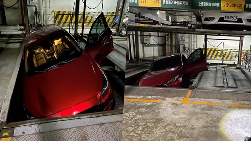 剛踏出機械車位「突下降」女險夾成肉餅! 竟因管理員按錯了