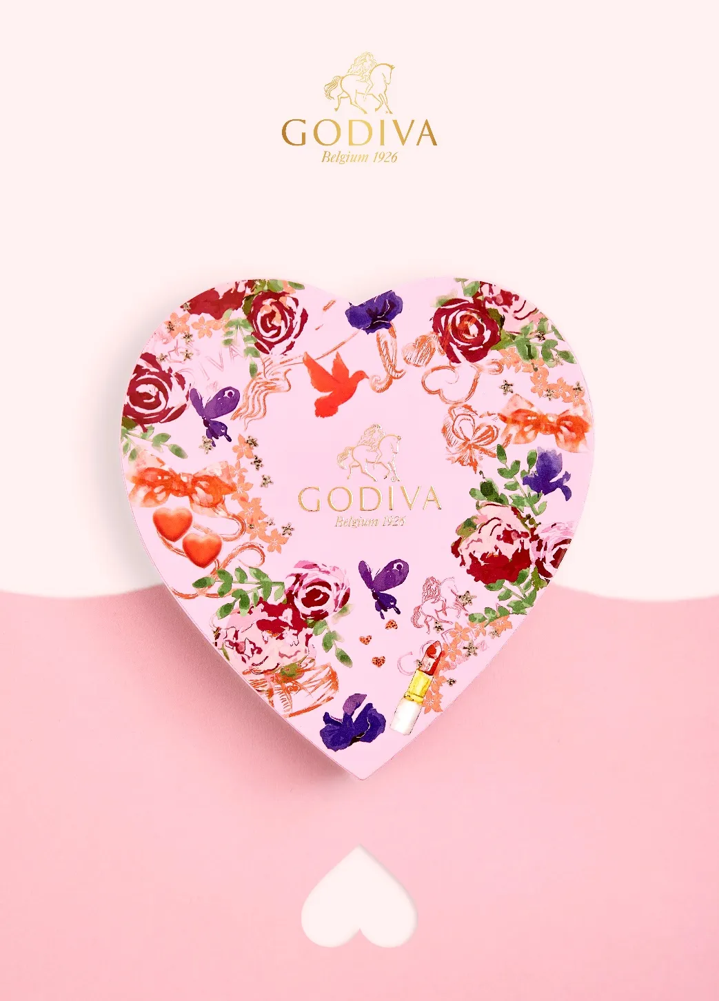 GODIVA推出2023情人節限定摯愛禮盒，即日起至2/14， 單筆消費任一款情人節禮盒滿原價1999元以上，即贈牛奶巧克力豆1罐。業者提供