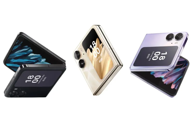 Oppo N2 flip在中國版本推出三色可選。引自網路
