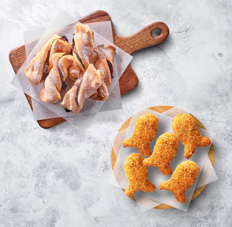 必勝客「買一送三」副食再升級，除了「旋風肉桂捲」外，經典必吃的「黃金和風鱈魚塊」現在也可選。業者提供