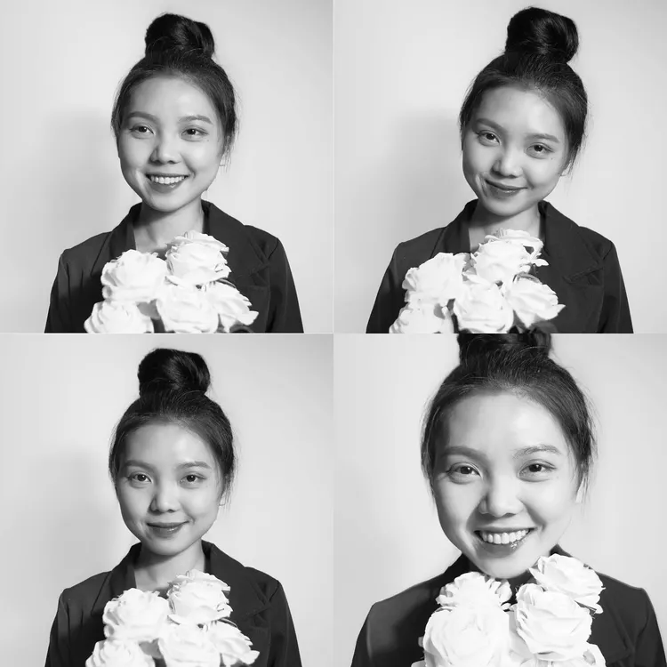 李依芩堅持遺照要黑白色。翻攝自李依芩臉書