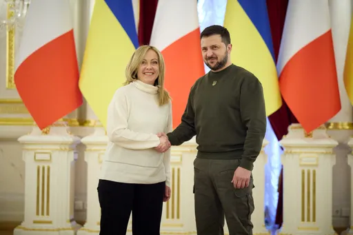 挺烏克蘭!義總理梅洛尼訪基輔會澤連斯基 但稱無計畫提供戰機