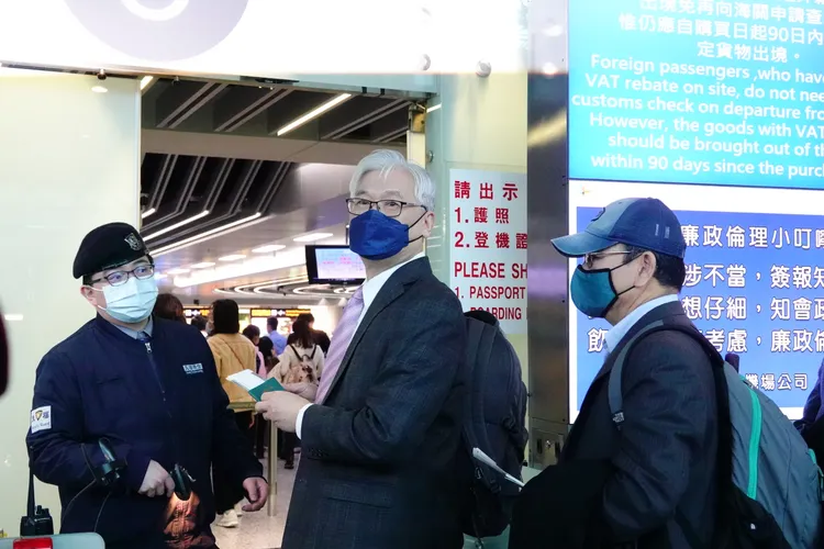 國民黨副主席夏立言今出訪中國。施昂強攝