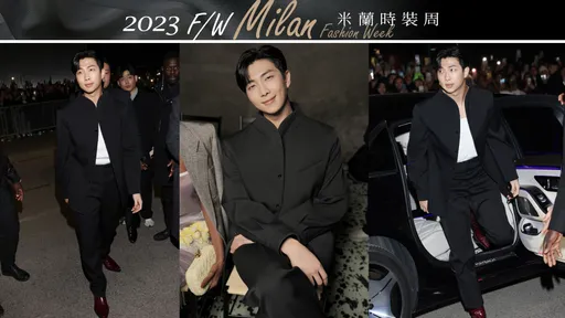 RM米蘭看秀登場手法太神祕 帥氣露臉卻又不能輕易被捕捉