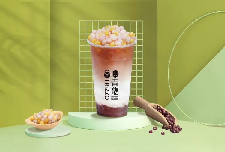 「芋圓相思鮮奶茶」Ｑ彈芋圓與香軟紅豆完美絕配，雙重口感大滿足。業者提供